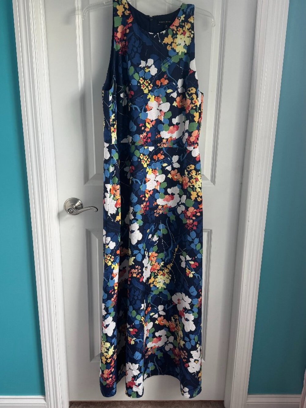 Banana Republic Floral Sleeveless Long Dress Size 14